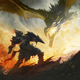 Illustration for article titled This emSkyrim/em Concept Art Isnt Afraid to Fight Dragons